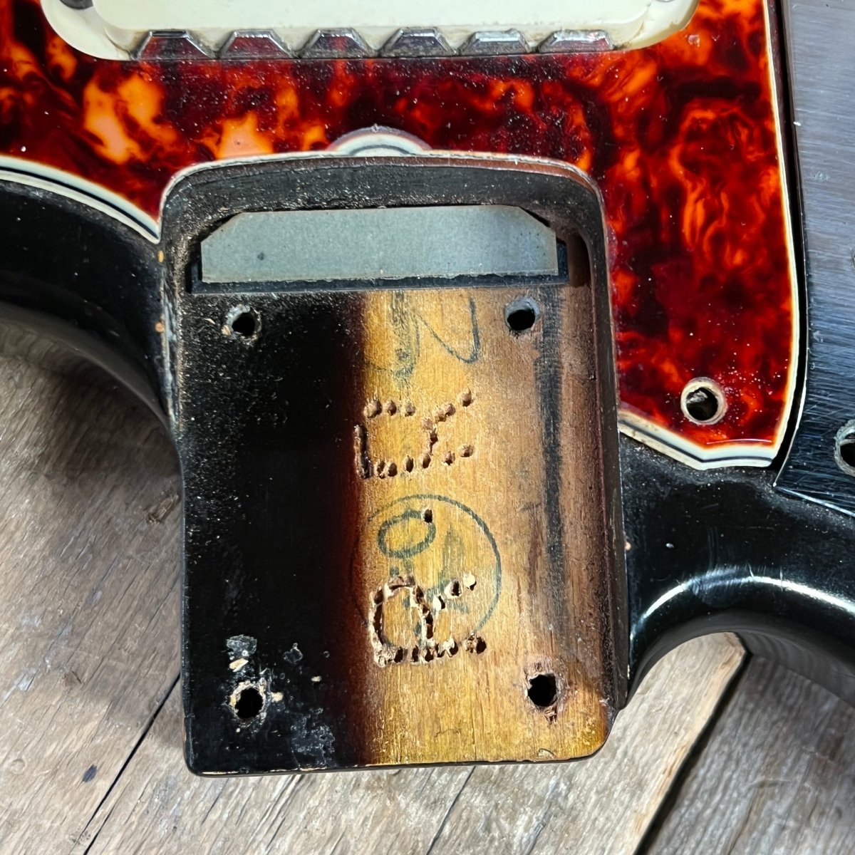 SOLD - Fender Jaguar Factory Refin or Restore 1963 body date L Plate 1964 Sunburst - Mahar's Vintage Guitars