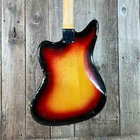 SOLD - Fender Jaguar Factory Refin or Restore 1963 body date L Plate 1964 Sunburst - Mahar's Vintage Guitars