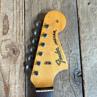 SOLD - Fender Jaguar Factory Refin or Restore 1963 body date L Plate 1964 Sunburst - Mahar's Vintage Guitars