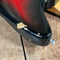 SOLD - Fender Jaguar Factory Refin or Restore 1963 body date L Plate 1964 Sunburst - Mahar's Vintage Guitars