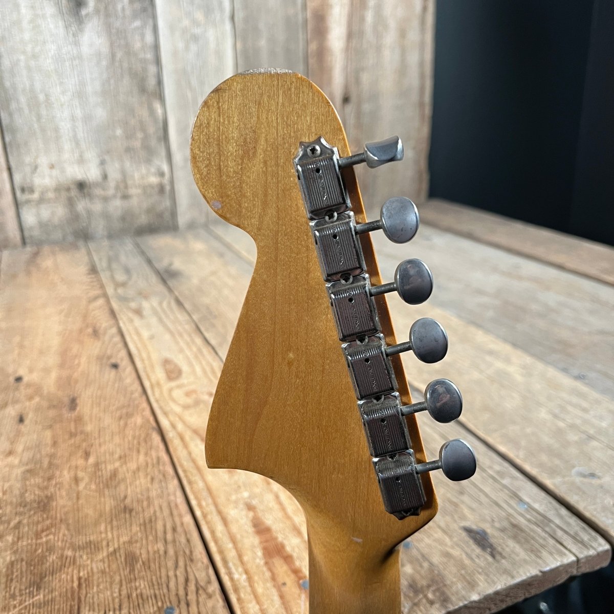 SOLD - Fender Jaguar Factory Refin or Restore 1963 body date L Plate 1964 Sunburst - Mahar's Vintage Guitars