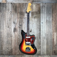 SOLD - Fender Jaguar Factory Refin or Restore 1963 body date L Plate 1964 Sunburst - Mahar's Vintage Guitars