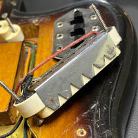 SOLD - Fender Jaguar Factory Refin or Restore 1963 body date L Plate 1964 Sunburst - Mahar's Vintage Guitars
