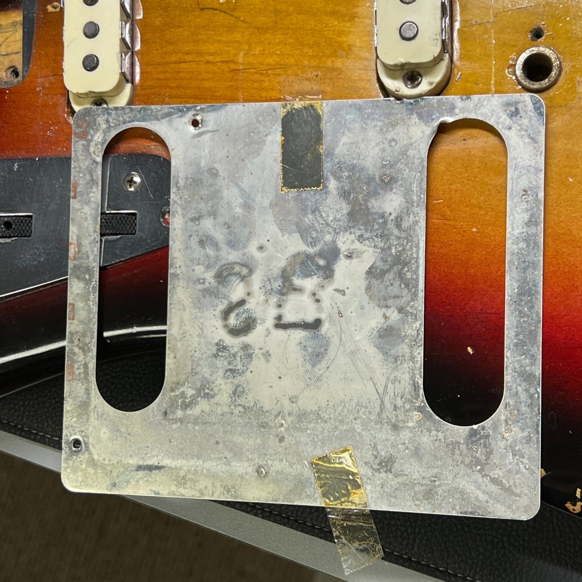 SOLD - Fender Jaguar Factory Refin or Restore 1963 body date L Plate 1964 Sunburst - Mahar's Vintage Guitars