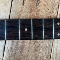 SOLD - Fender Jazz Bass Olympic White Matching Headstock Pre CBS Custom Color 1964 - Mahar's Vintage Guitars