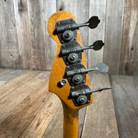 SOLD - Fender Jazz Bass Olympic White Matching Headstock Pre CBS Custom Color 1964 - Mahar's Vintage Guitars