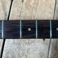 SOLD - Fender Jazz Bass Olympic White Matching Headstock Pre CBS Custom Color 1964 - Mahar's Vintage Guitars