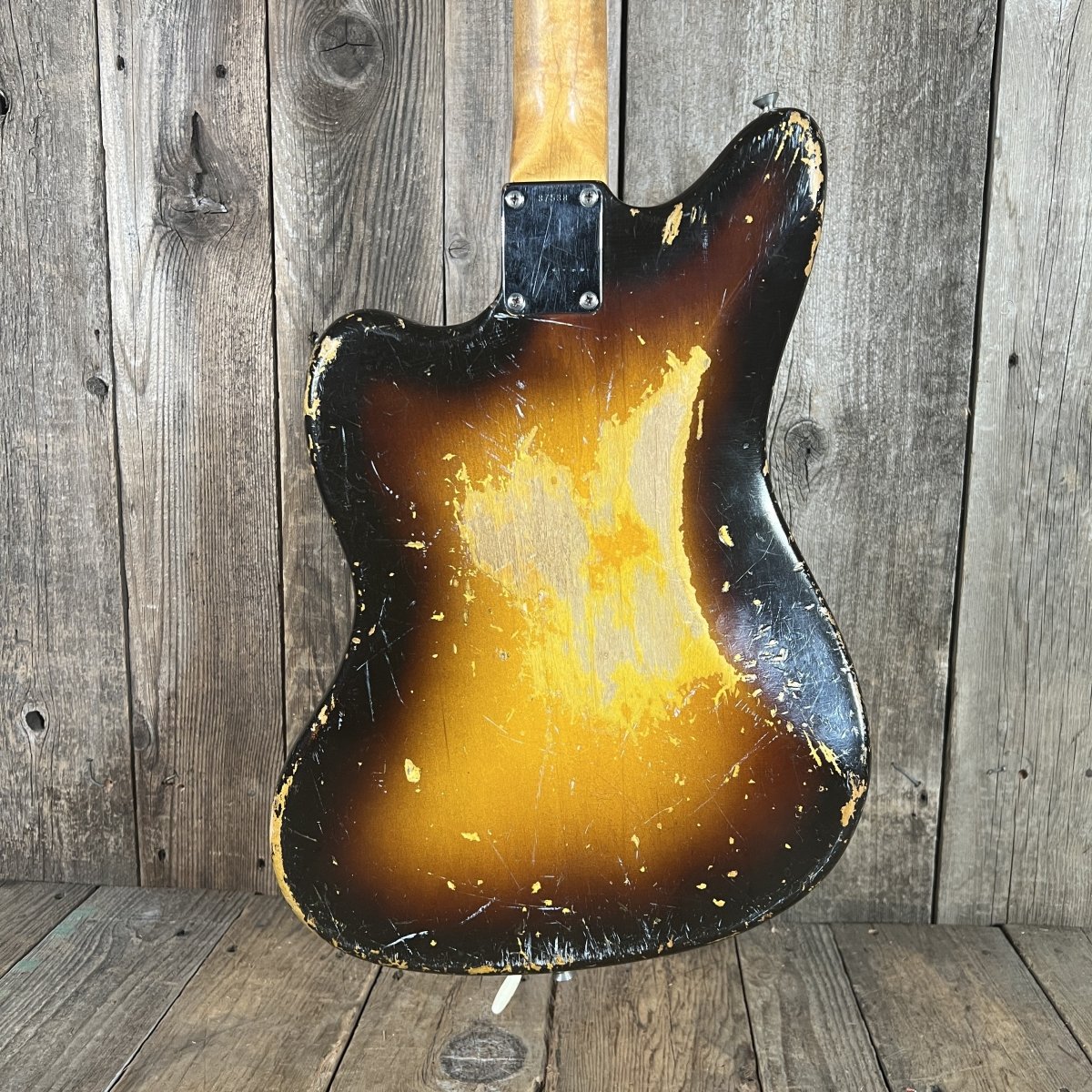 SOLD - Fender Jazzmaster Transitional Model with 1959 Neck and Serial number and 1960 body - Mahar's Vintage Guitars