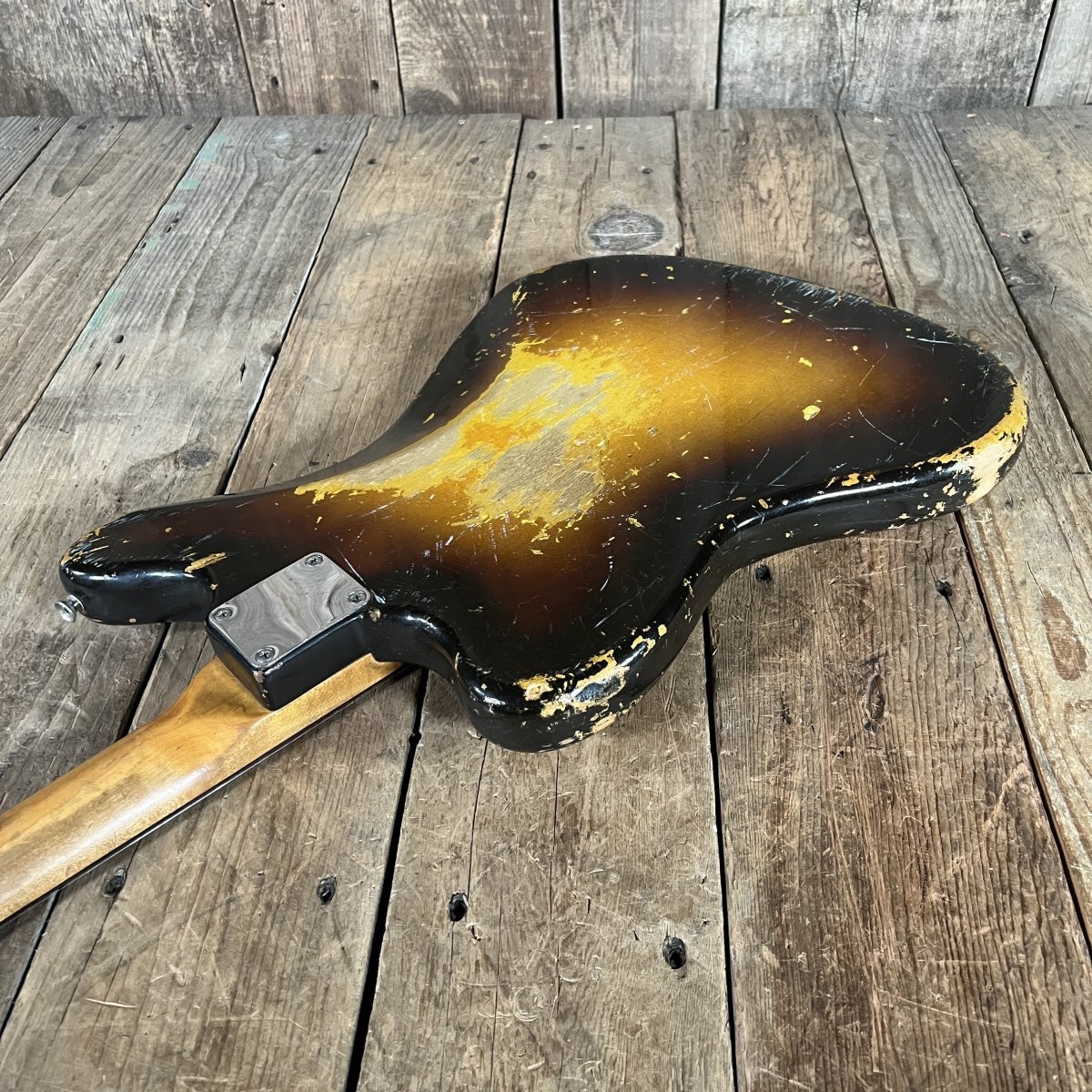 SOLD - Fender Jazzmaster Transitional Model with 1959 Neck and Serial number and 1960 body - Mahar's Vintage Guitars