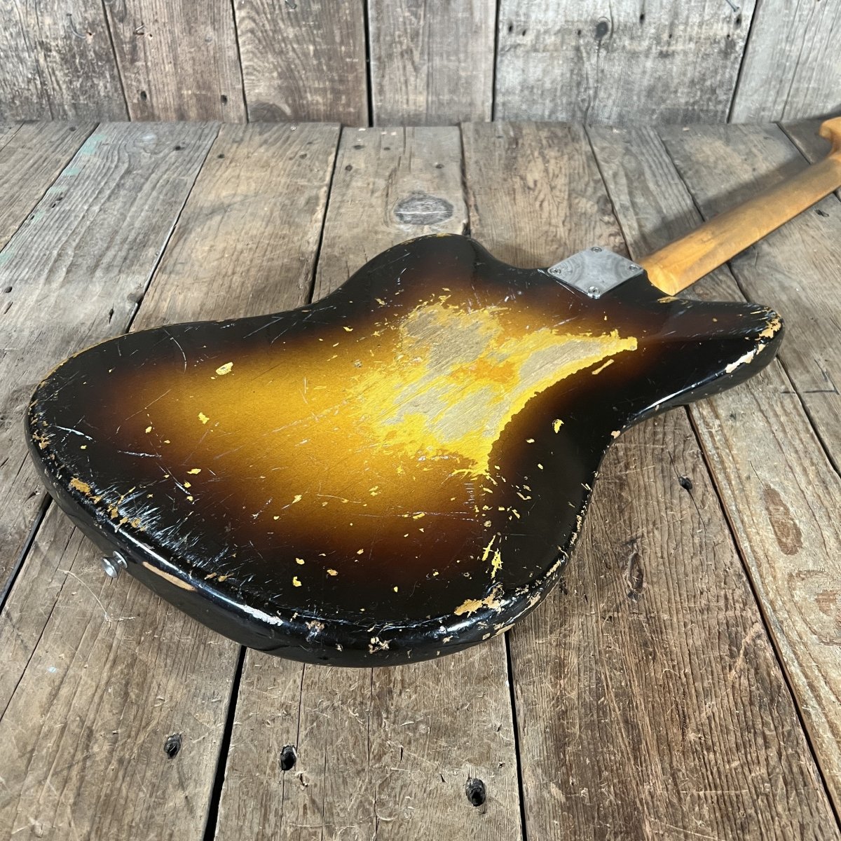 SOLD - Fender Jazzmaster Transitional Model with 1959 Neck and Serial number and 1960 body - Mahar's Vintage Guitars