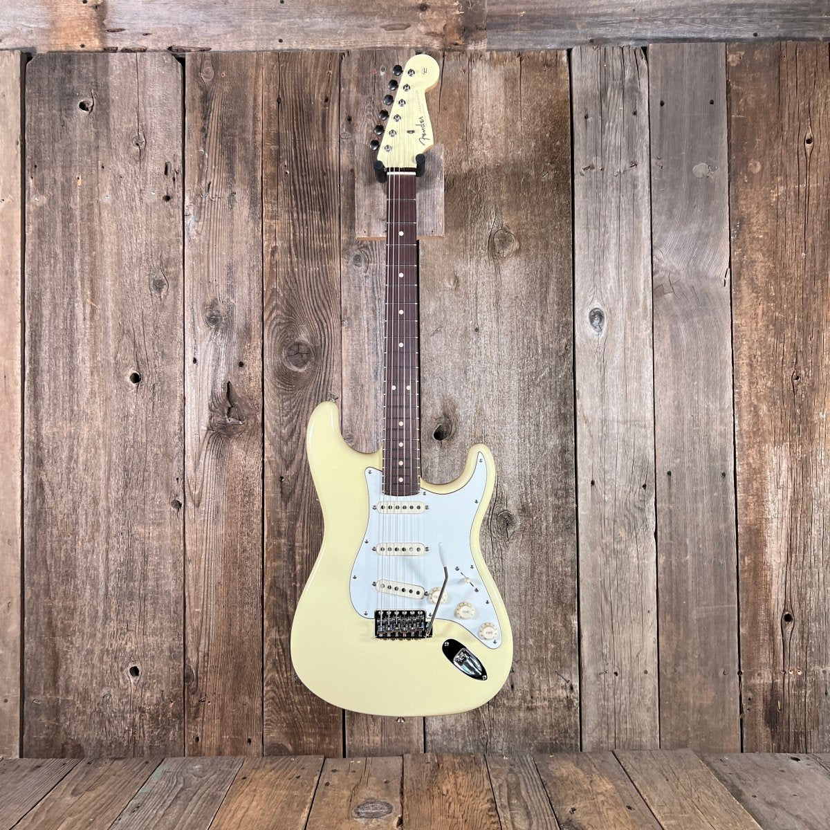 SOLD - Fender John English Masterbuilt Custom Classic Stratocaster Vintage White Matching Headstock 2006 - Mahar's Vintage Guitars