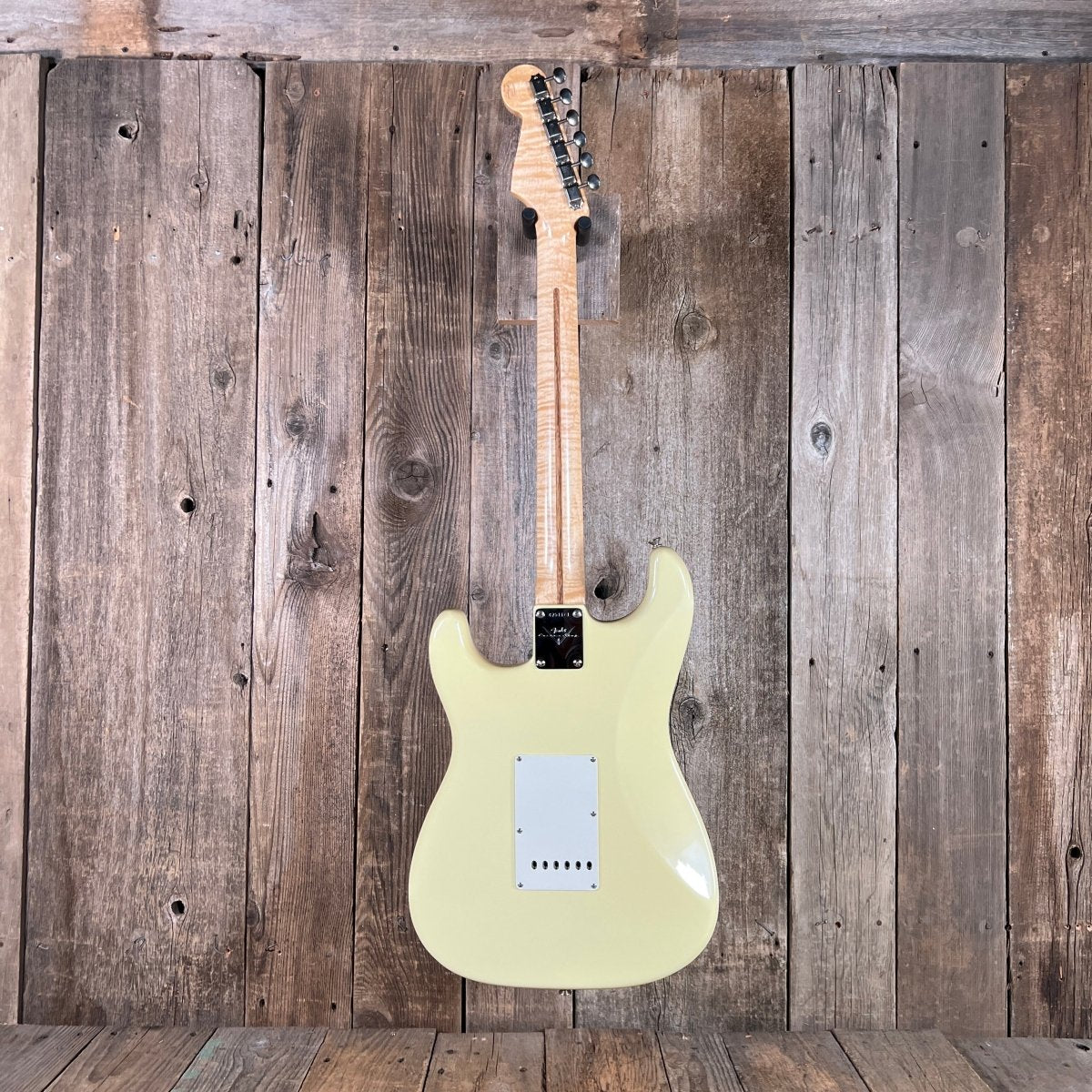 SOLD - Fender John English Masterbuilt Custom Classic Stratocaster Vintage White Matching Headstock 2006 - Mahar's Vintage Guitars