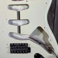 SOLD - Fender John English Masterbuilt Custom Classic Stratocaster Vintage White Matching Headstock 2006 - Mahar's Vintage Guitars