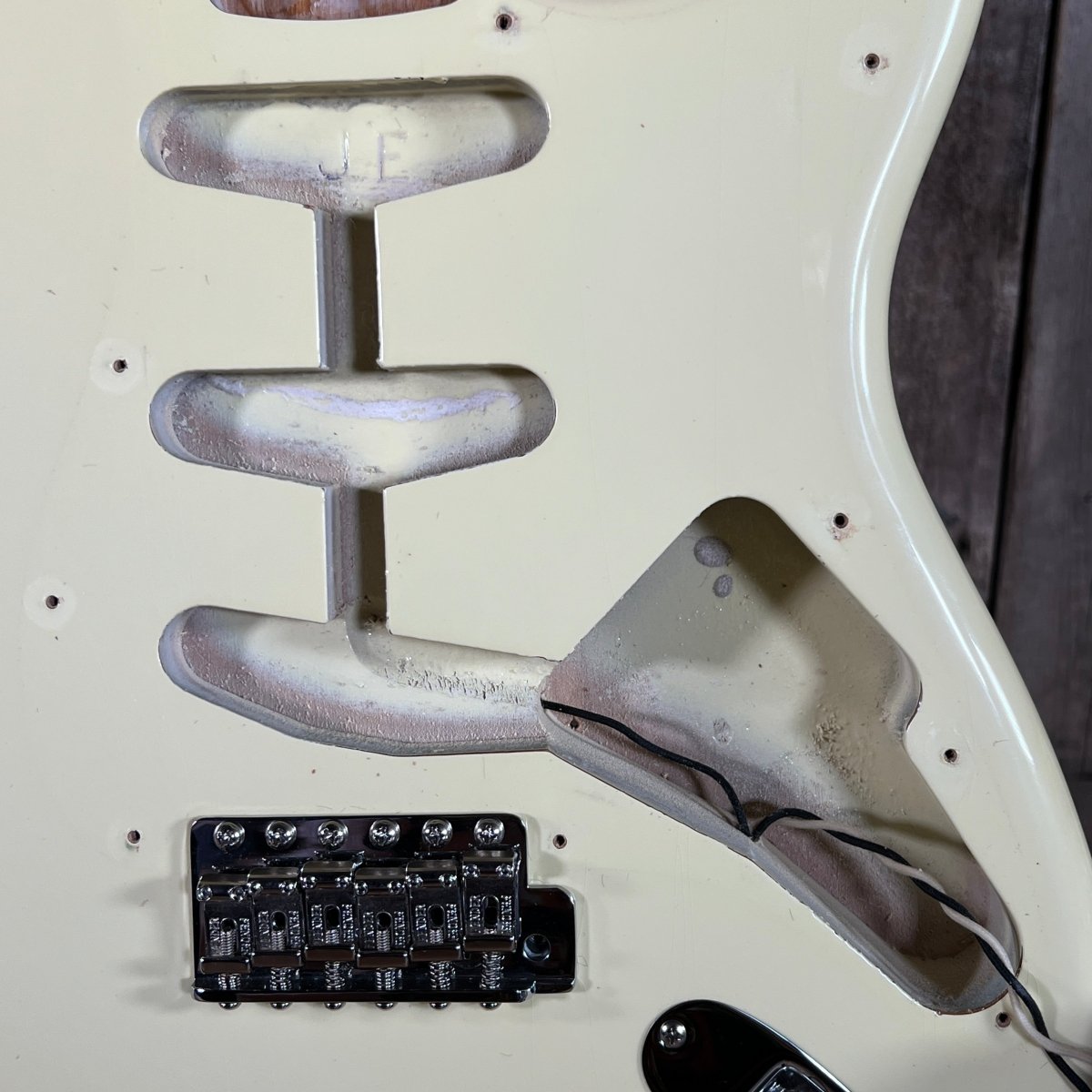 SOLD - Fender John English Masterbuilt Custom Classic Stratocaster Vintage White Matching Headstock 2006 - Mahar's Vintage Guitars
