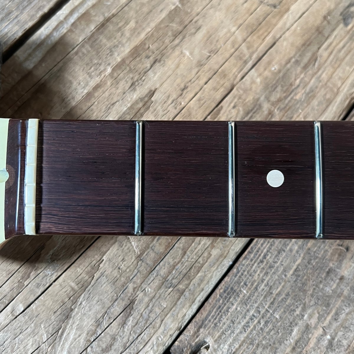 SOLD - Fender John English Masterbuilt Custom Classic Stratocaster Vintage White Matching Headstock 2006 - Mahar's Vintage Guitars