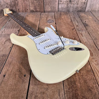 SOLD - Fender John English Masterbuilt Custom Classic Stratocaster Vintage White Matching Headstock 2006 - Mahar's Vintage Guitars