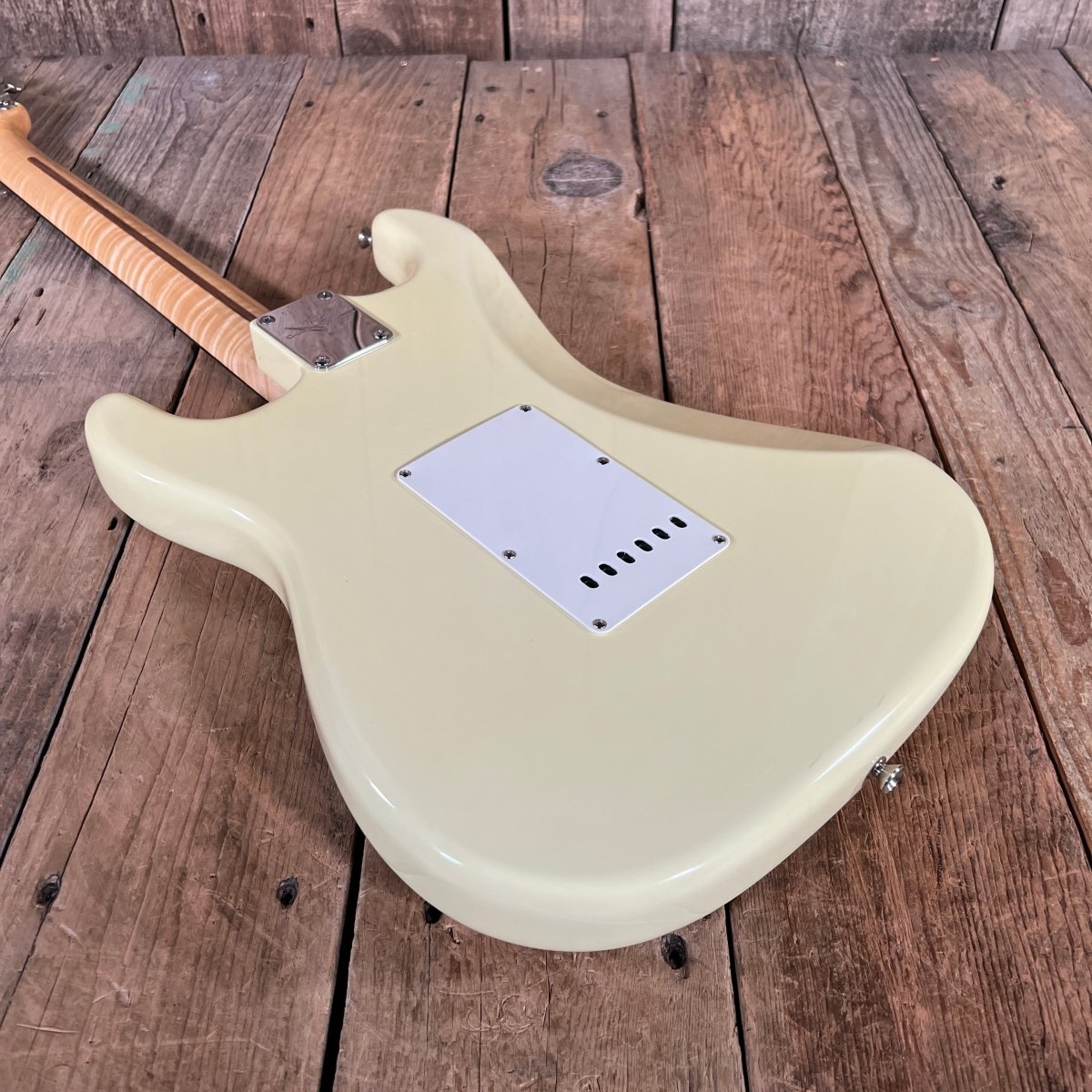 SOLD - Fender John English Masterbuilt Custom Classic Stratocaster Vintage White Matching Headstock 2006 - Mahar's Vintage Guitars