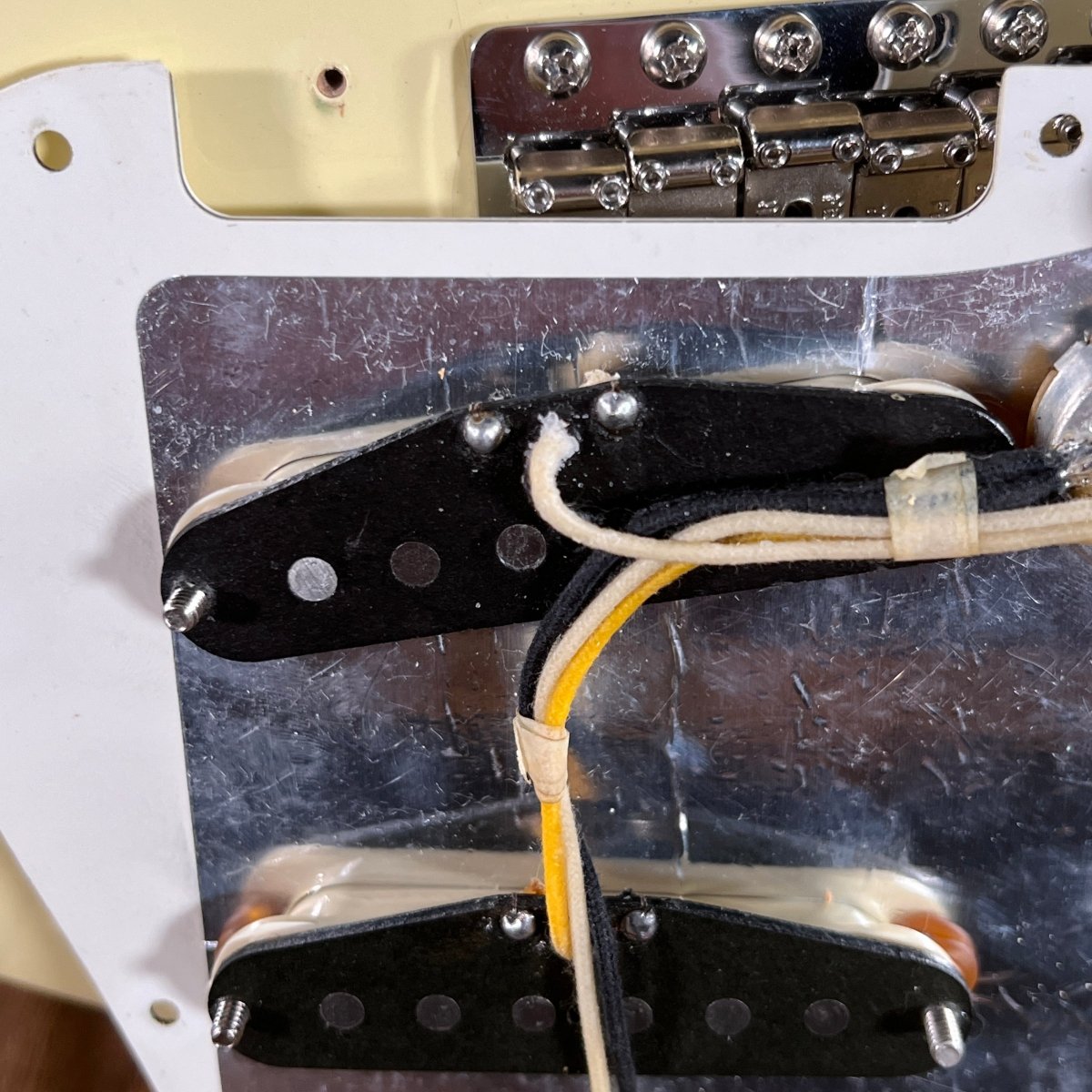 SOLD - Fender John English Masterbuilt Custom Classic Stratocaster Vintage White Matching Headstock 2006 - Mahar's Vintage Guitars