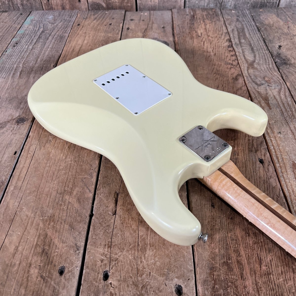 SOLD - Fender John English Masterbuilt Custom Classic Stratocaster Vintage White Matching Headstock 2006 - Mahar's Vintage Guitars