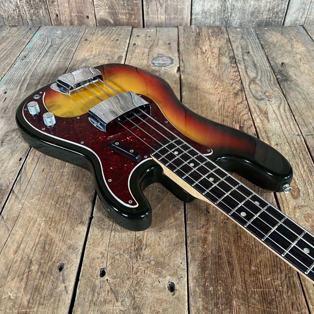 SOLD - Fender Precision Bass 1970 Sunburst - Mahar's Vintage Guitars