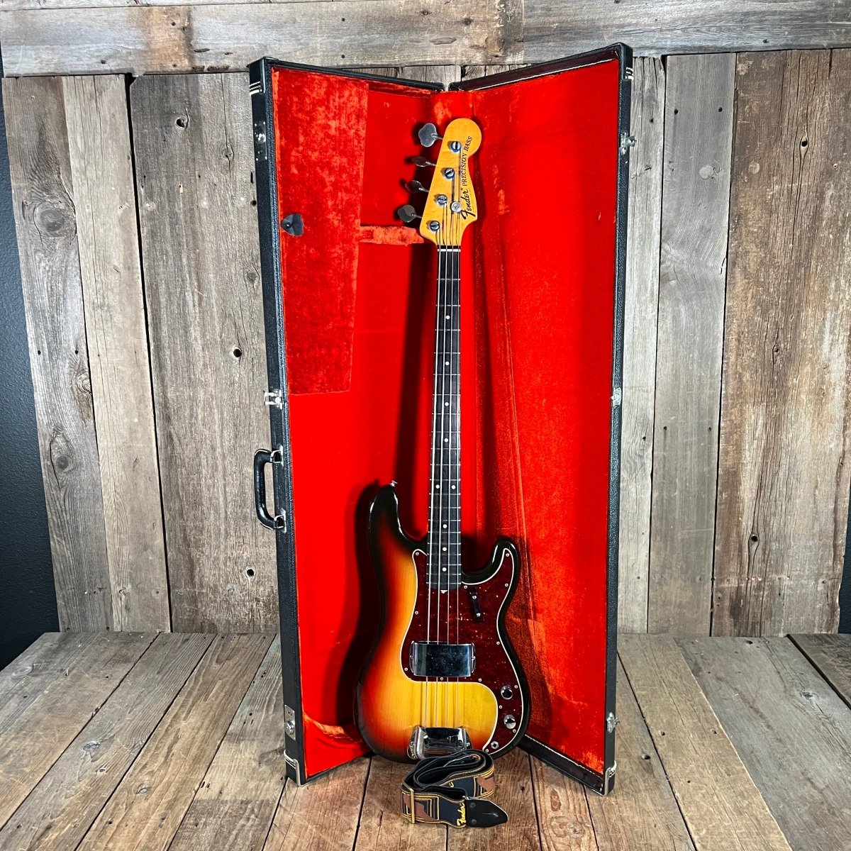 SOLD - Fender Precision Bass 1970 Sunburst - Mahar's Vintage Guitars