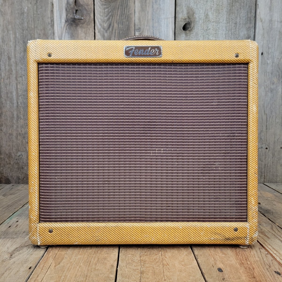 SOLD - Fender Princeton Tweed 5E2 1955 Rare Early Narrow Panel Variant Large Cabinet - Mahar's Vintage Guitars