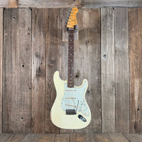 SOLD - Fender Road Worn 60s Stratocaster 2014 Olympic White - Mahar's Vintage Guitars