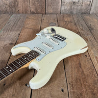 SOLD - Fender Road Worn 60s Stratocaster 2014 Olympic White - Mahar's Vintage Guitars