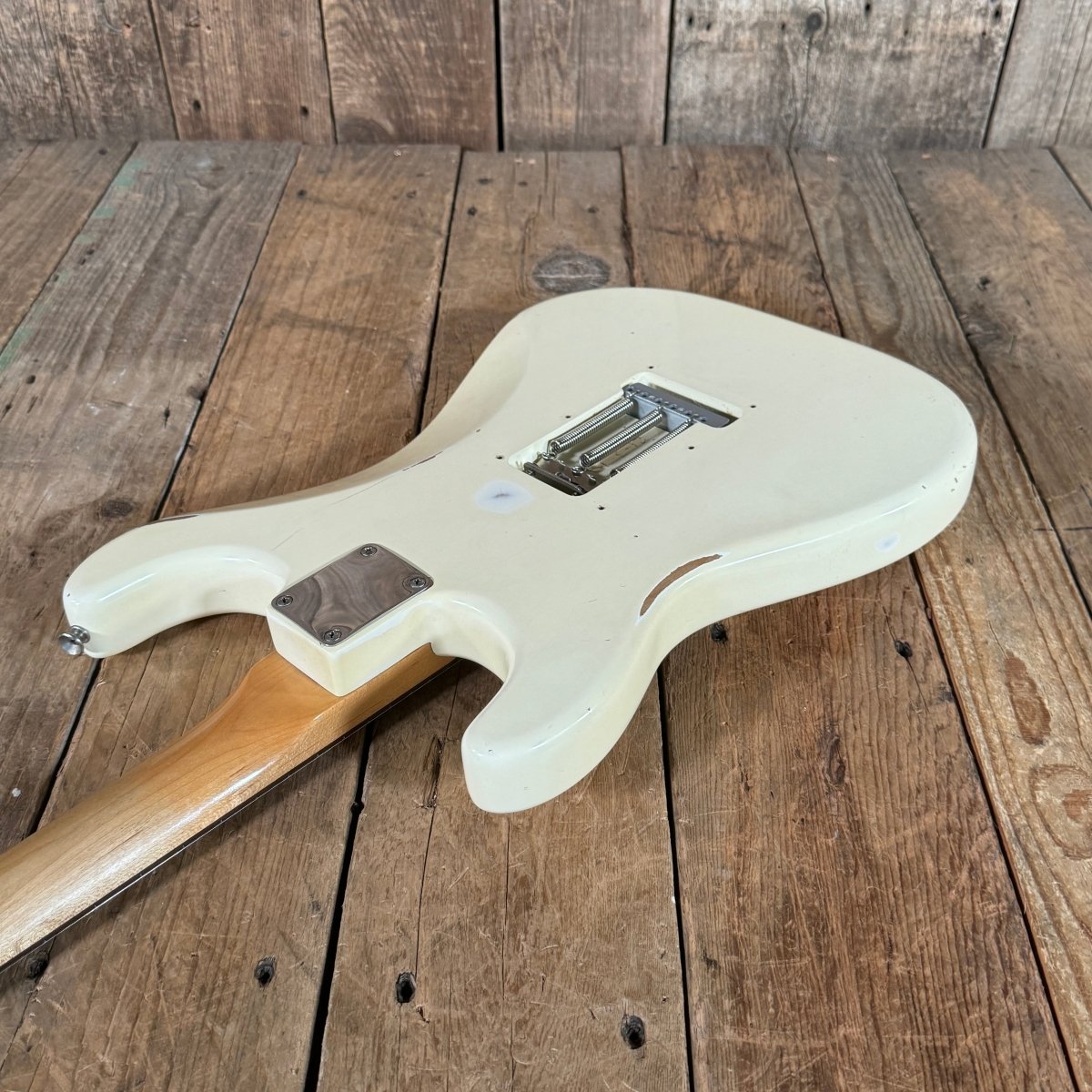 SOLD - Fender Road Worn 60s Stratocaster 2014 Olympic White - Mahar's Vintage Guitars