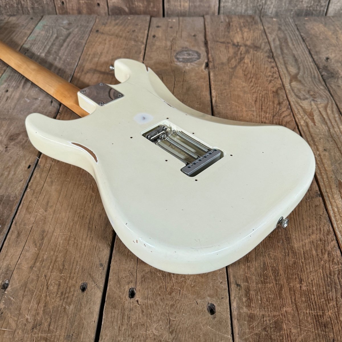 SOLD - Fender Road Worn 60s Stratocaster 2014 Olympic White - Mahar's Vintage Guitars