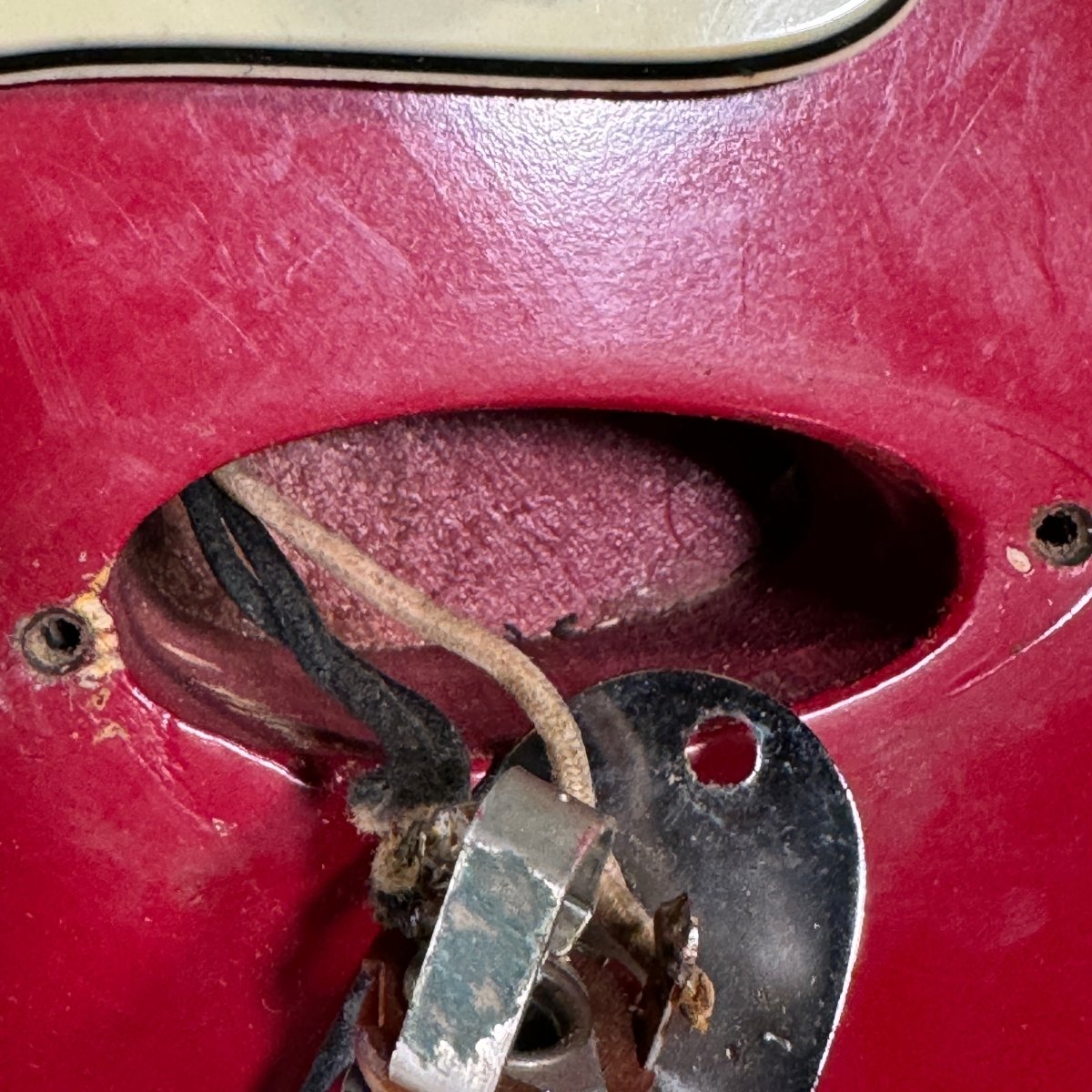 SOLD - Fender Stratocaster 1961 Dakota Red Refin - Mahar's Vintage Guitars