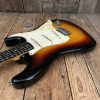 SOLD - Fender Stratocaster 1966 Refret Sunburst - Mahar's Vintage Guitars