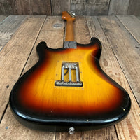 SOLD - Fender Stratocaster 1966 Refret Sunburst - Mahar's Vintage Guitars