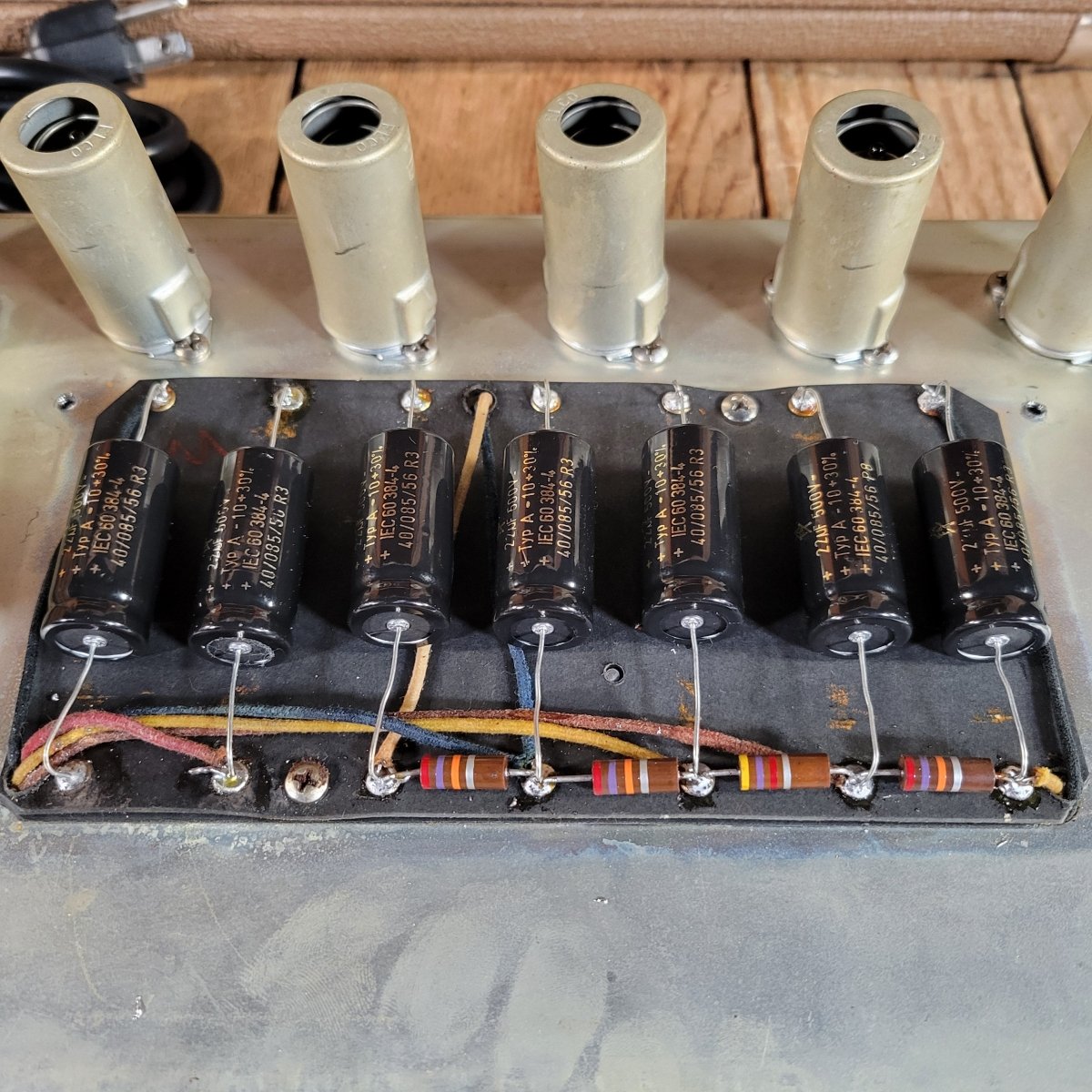 SOLD - Fender Super Amp 6GA - 4 Brown Tolex Wheat Grille 1962 Serviced - Mahar's Vintage Guitars