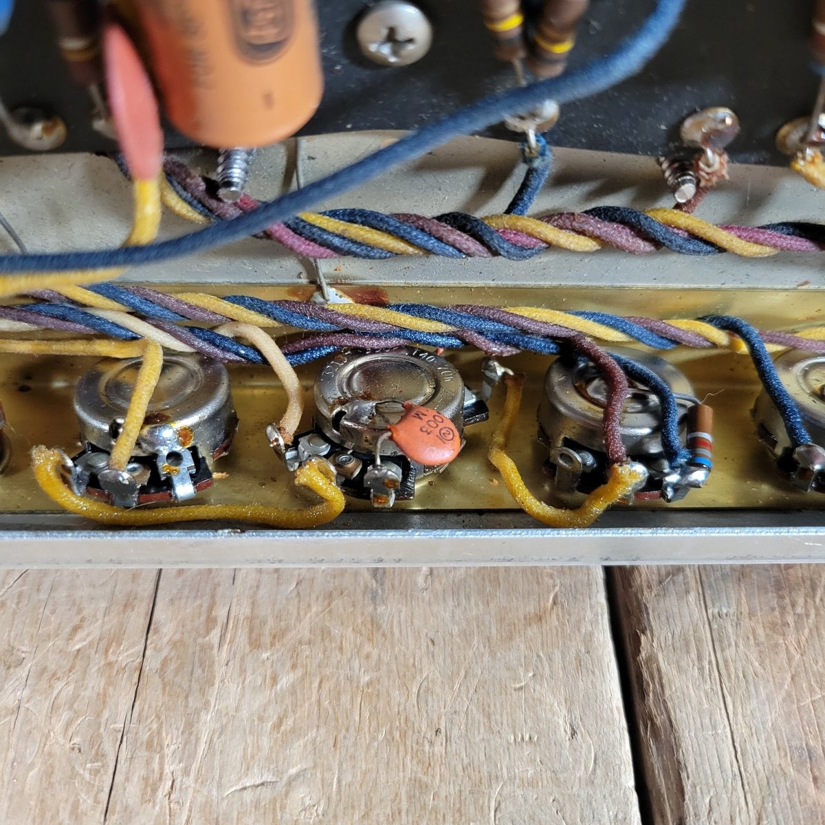 SOLD - Fender Super Amp 6GA - 4 Brown Tolex Wheat Grille 1962 Serviced - Mahar's Vintage Guitars