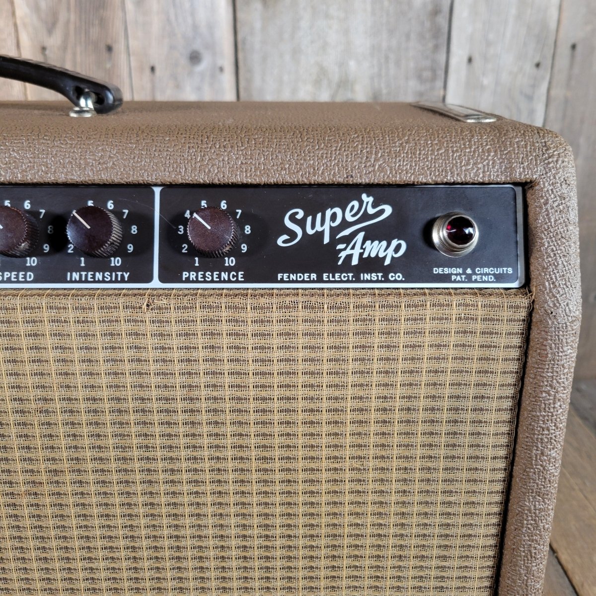 SOLD - Fender Super Amp 6GA - 4 Brown Tolex Wheat Grille 1962 Serviced - Mahar's Vintage Guitars