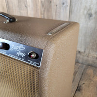 SOLD - Fender Super Amp 6GA - 4 Brown Tolex Wheat Grille 1962 Serviced - Mahar's Vintage Guitars