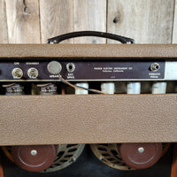 SOLD - Fender Super Amp 6GA - 4 Brown Tolex Wheat Grille 1962 Serviced - Mahar's Vintage Guitars