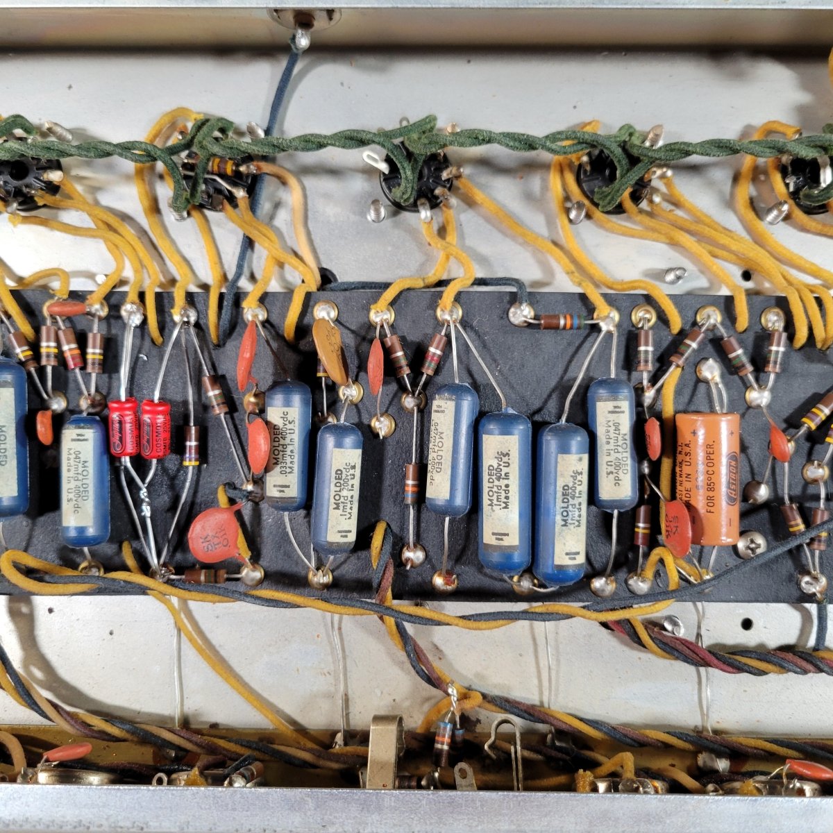 SOLD - Fender Super Amp 6GA - 4 Brown Tolex Wheat Grille 1962 Serviced - Mahar's Vintage Guitars