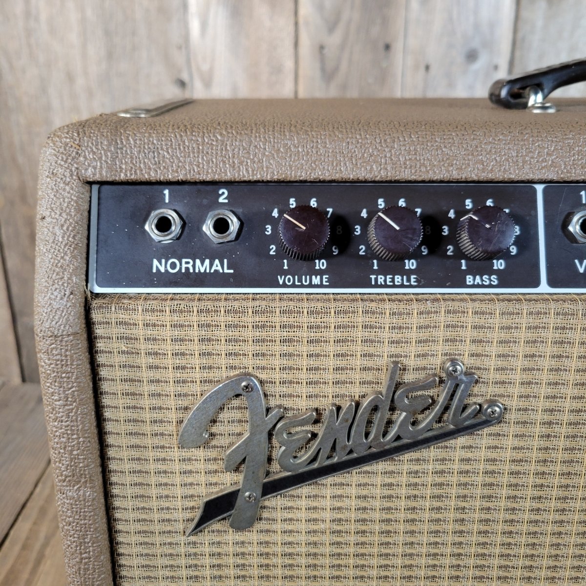 SOLD - Fender Super Amp 6GA - 4 Brown Tolex Wheat Grille 1962 Serviced - Mahar's Vintage Guitars