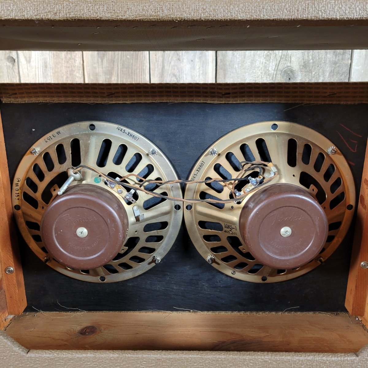 SOLD - Fender Super Amp 6GA - 4 Brown Tolex Wheat Grille 1962 Serviced - Mahar's Vintage Guitars