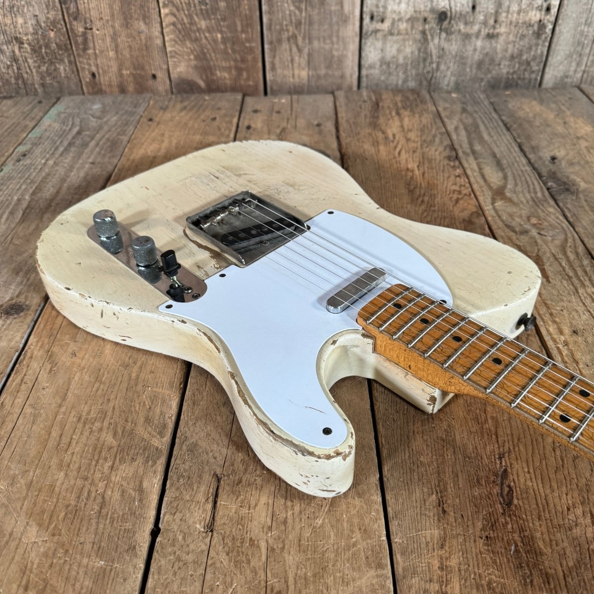 SOLD - Fender Telecaster 1958 Blonde December 1957 V neck January 1958 body - Mahar's Vintage Guitars