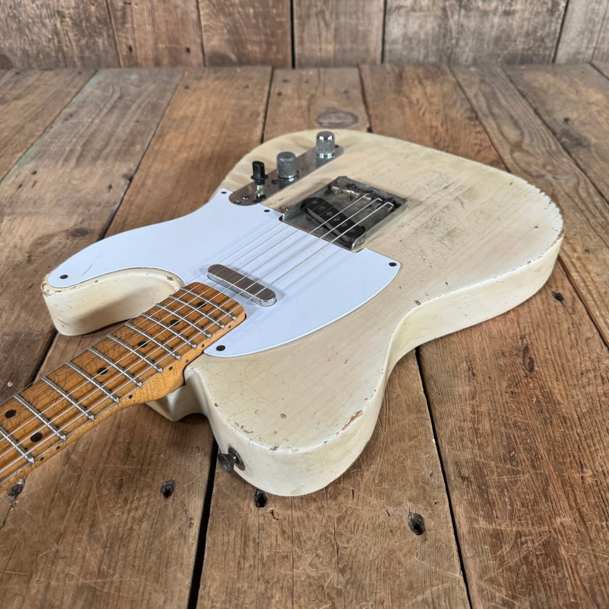 SOLD - Fender Telecaster 1958 Blonde December 1957 V neck January 1958 body - Mahar's Vintage Guitars