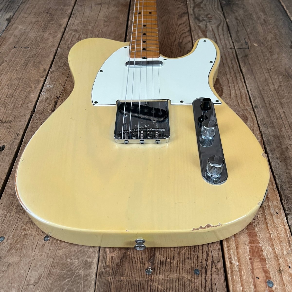 SOLD - Fender Telecaster 1968 7lb 4oz Blonde Maple Cap Fretboard Vintage Guitar - Mahar's Vintage Guitars