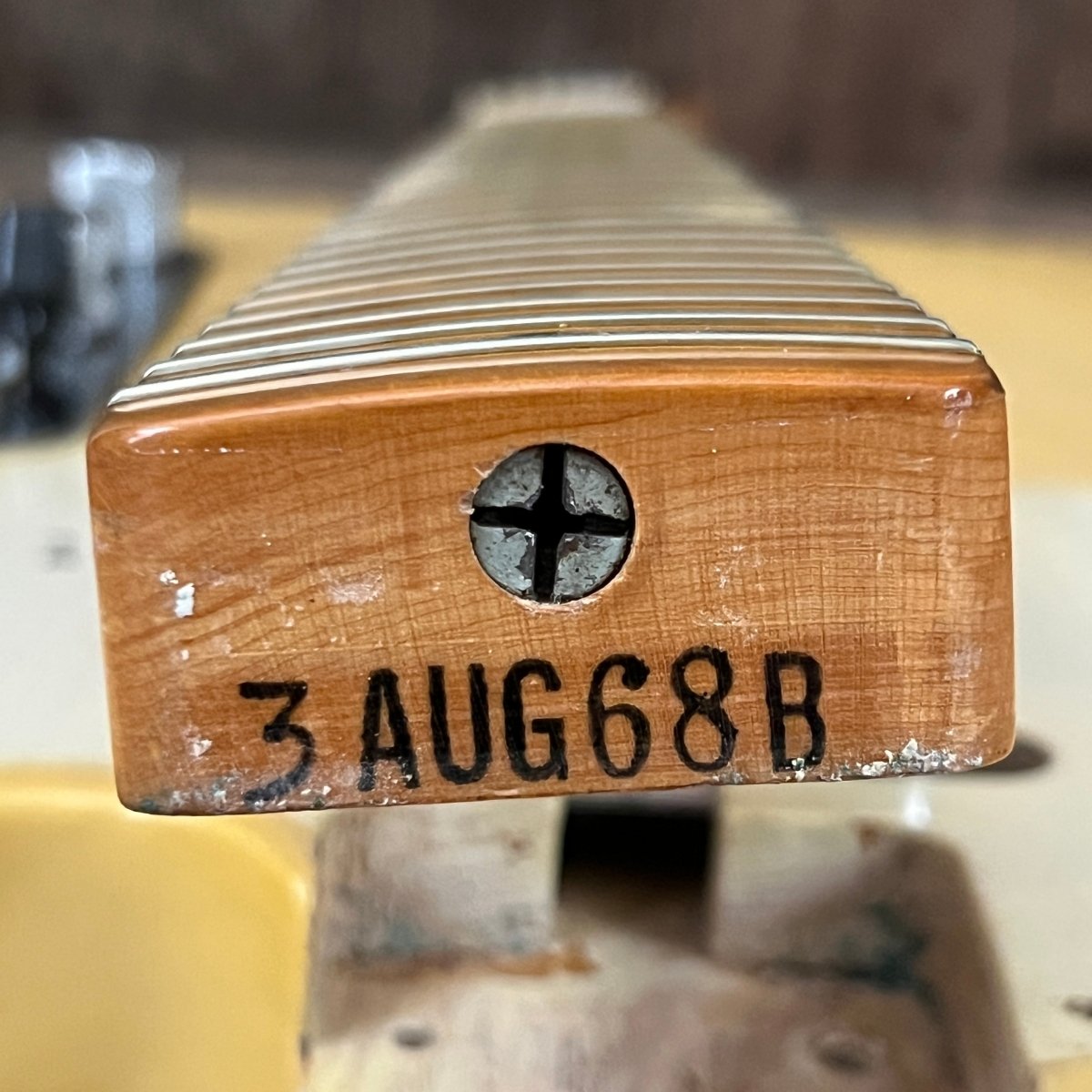 SOLD - Fender Telecaster 1968 7lb 4oz Blonde Maple Cap Fretboard Vintage Guitar - Mahar's Vintage Guitars