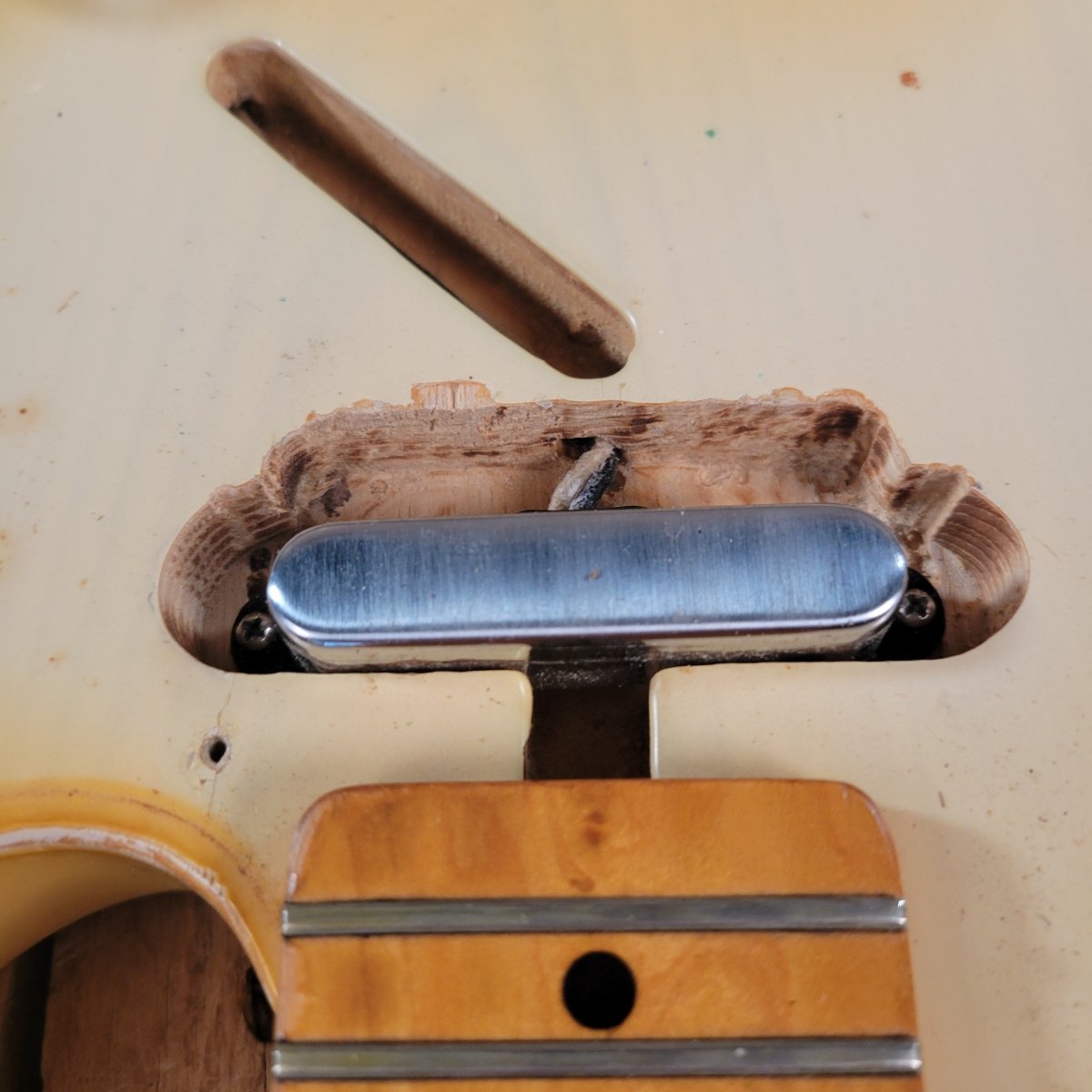 SOLD - Fender Telecaster Player's Grade Maple Cap Nitro Finish 1968 Blonde - Mahar's Vintage Guitars