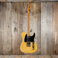 SOLD - Fender Telecaster Player's Grade Maple Cap Nitro Finish 1968 Blonde - Mahar's Vintage Guitars