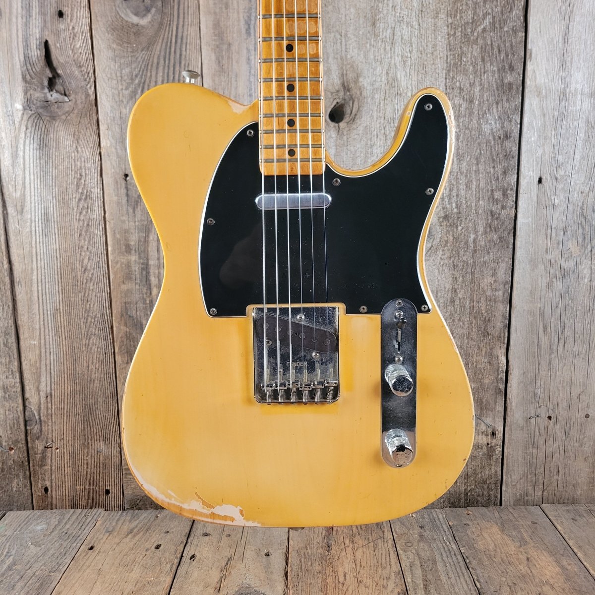 SOLD - Fender Telecaster Player's Grade Maple Cap Nitro Finish 1968 Blonde - Mahar's Vintage Guitars