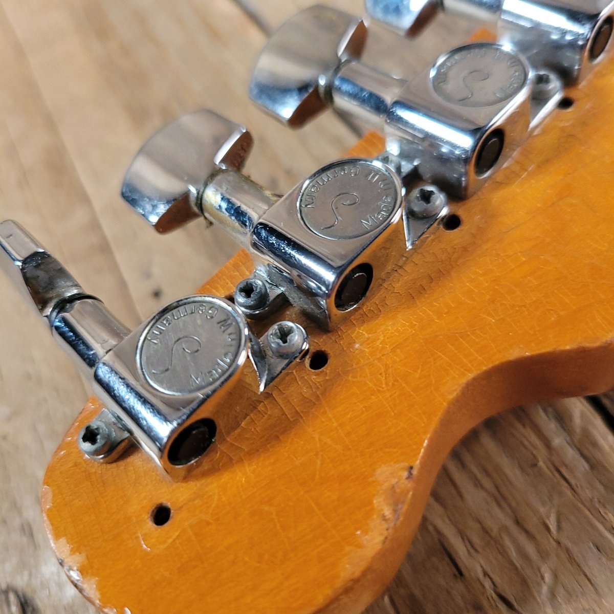 SOLD - Fender Telecaster Player's Grade Maple Cap Nitro Finish 1968 Blonde - Mahar's Vintage Guitars