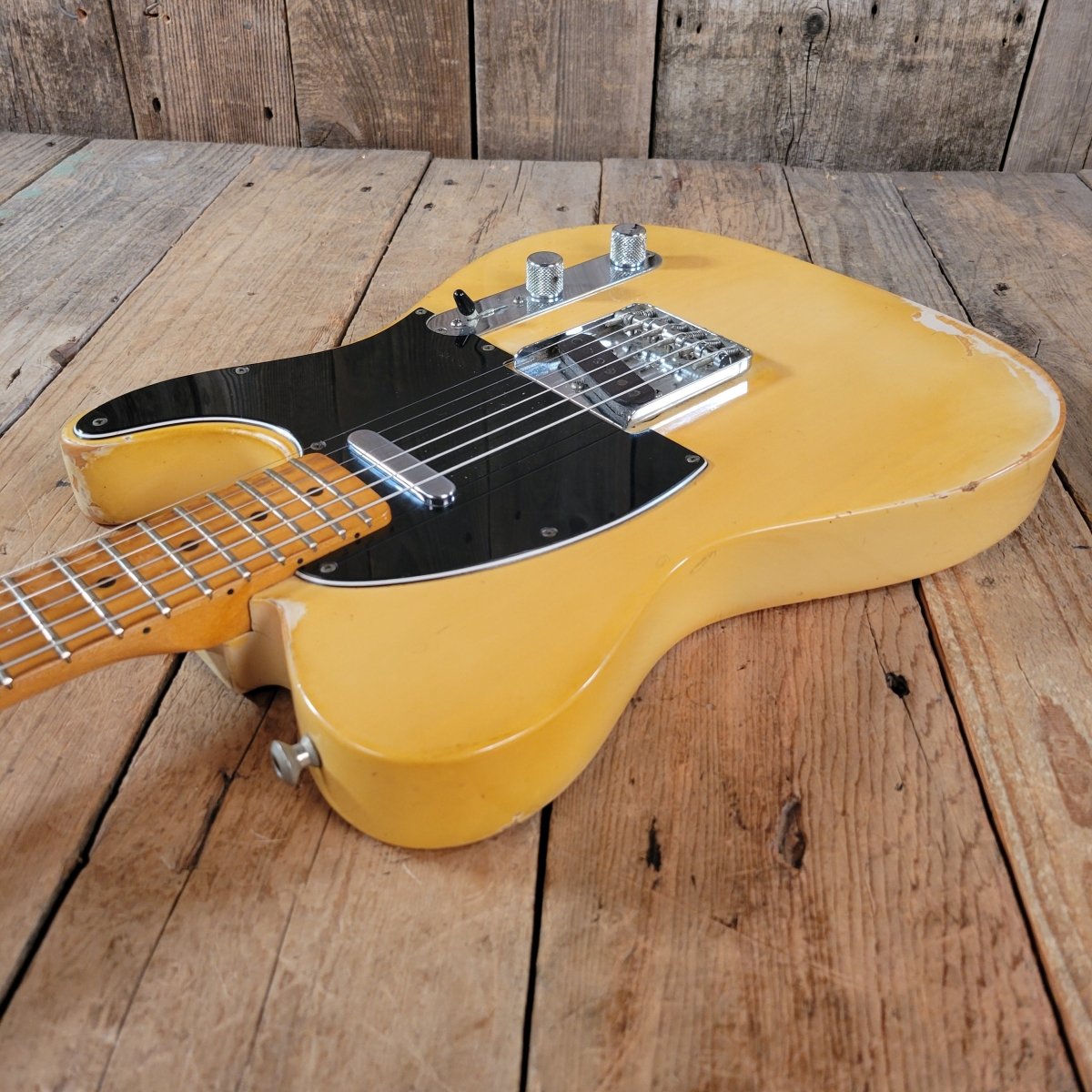 SOLD - Fender Telecaster Player's Grade Maple Cap Nitro Finish 1968 Blonde - Mahar's Vintage Guitars
